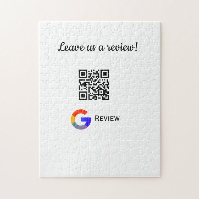 Google Bewertungs-Logo Scan QR Bewertung Puzzle (Vertikal)