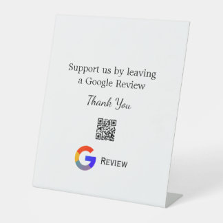 Google Bewertungs-Logo Scan QR Bewertung Sockelschild