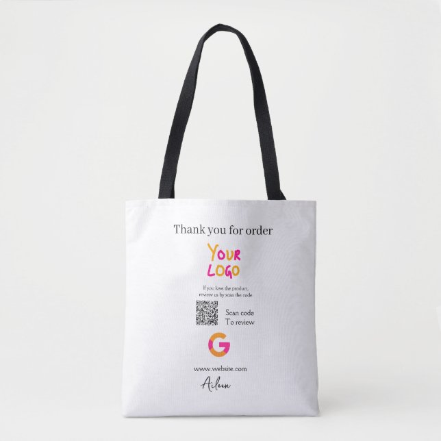 Google Bewertungs-Logo Website QR-Code scannen (Vorderseite)