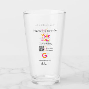 Google Bewertungs-Logo Website QR-Code scannen Glas
