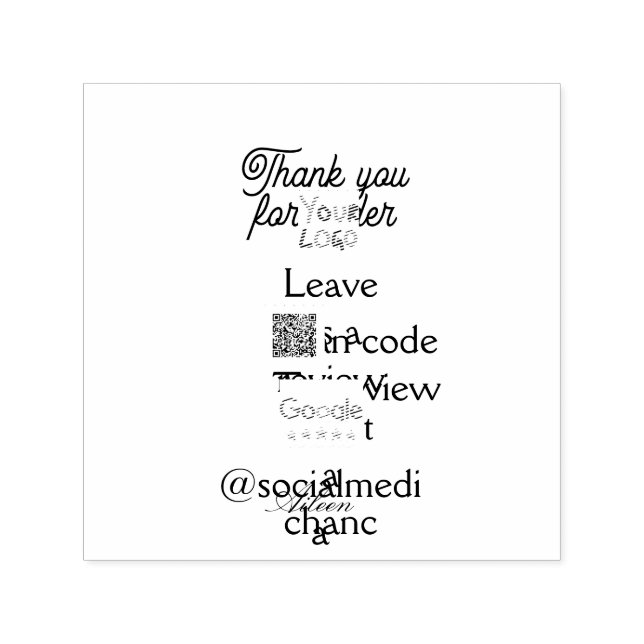 Google Bewertungs-Logo Website QR-Code scannen Permastempel (Design)