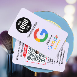 Google Bewertungs-QR-Code Visitenkartenvorlage Visitenkarte