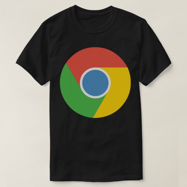 Google Chrome Sticker T-Shirt (Design vorne)
