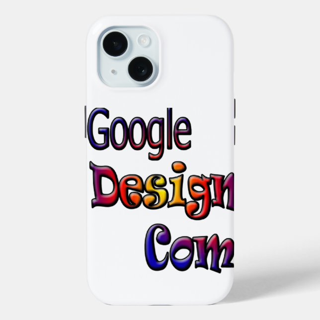 Google-Design Case-Mate iPhone Hülle (Rückseite)