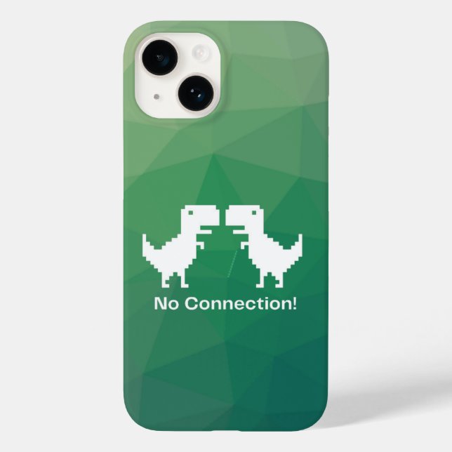 Google Dinosaurier Shirt "Keine Verbindung" Case-Mate iPhone Hülle (Rückseite)