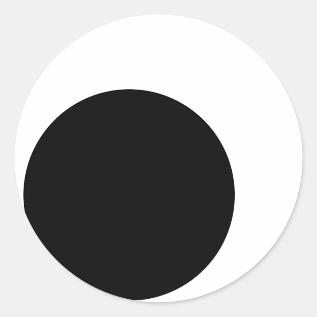 Google Eyes (Grenze) Runder Aufkleber (Vorderseite)