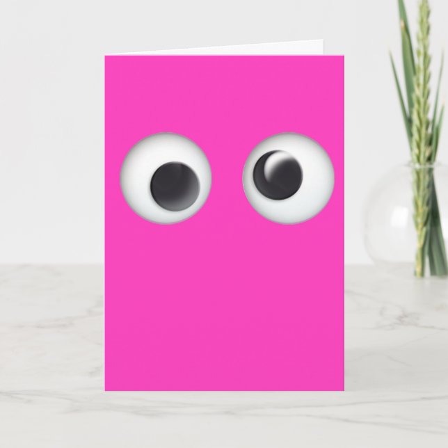 Google Eyes Valentine's Day Card Karte (Vorderseite)