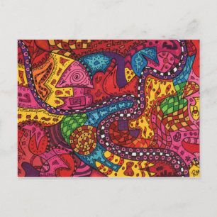 Google-Karte des Himmels Postkarte