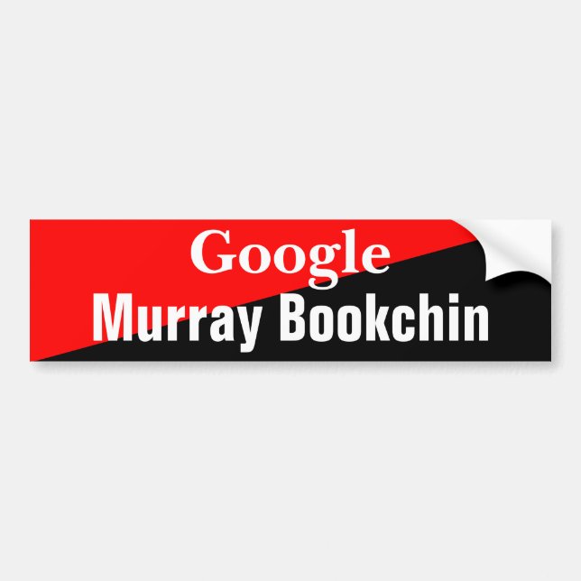 Google Murray Bookchin Autoaufkleber (Vorne)