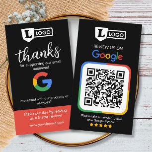 Google-Review-Anfragekarte mit Logo-Karte Visitenkarte