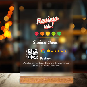 Google Review My Business Vielen Dank Qr Code Acrylschild