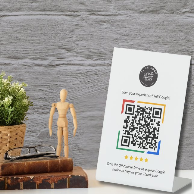 Google Review QR Code Customer Review für Unterneh Sockelschild (Von Creator hochgeladen)