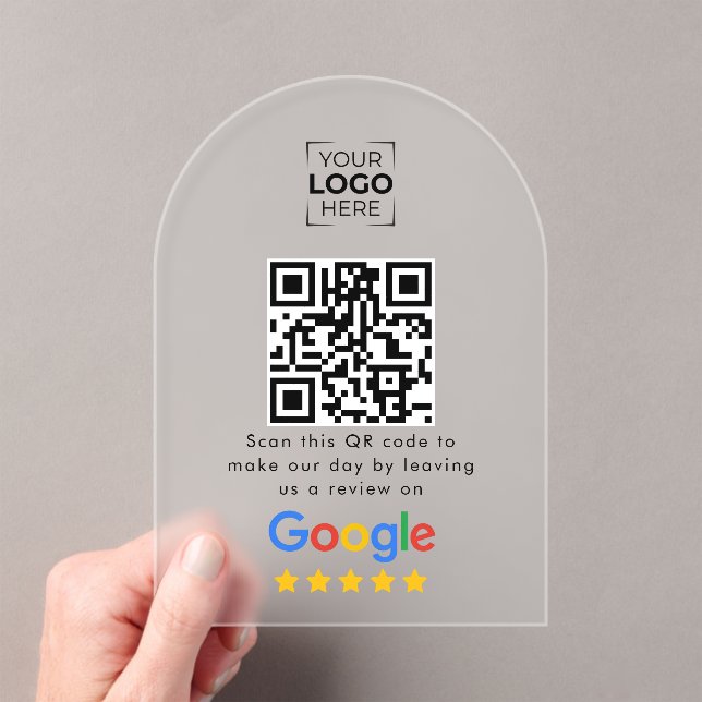 Google Review QR-Code Geschäftsbewertung  Acryleinladungen (Insitu (Handheld))