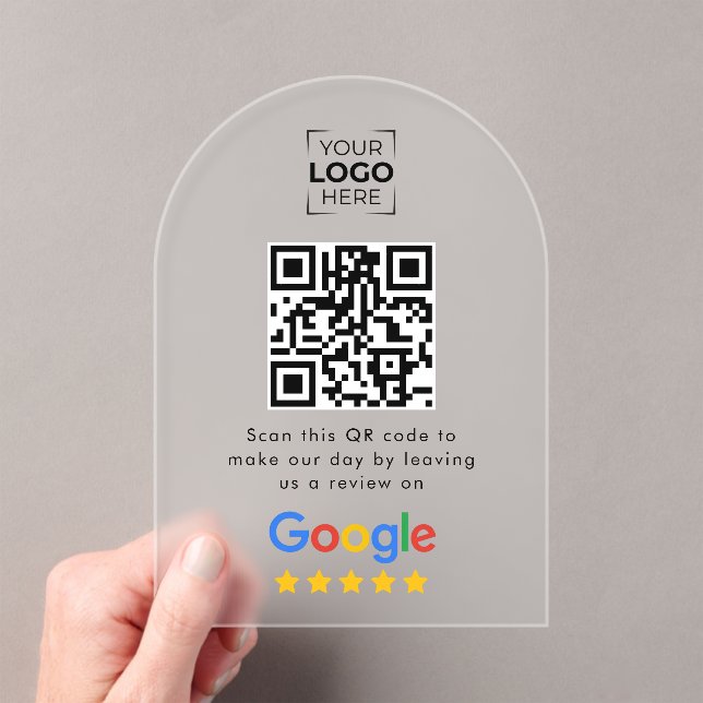 Google Review QR-Code Geschäftskritik  Acryleinladungen (Insitu (Handheld))