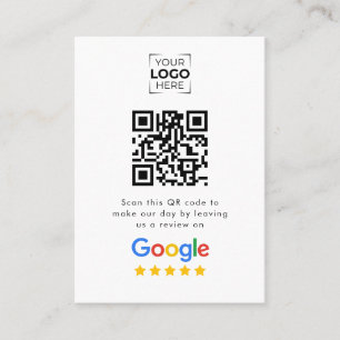 Google Review QR Code Geschäftskritik Telefonnummerkarte