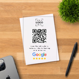 Google Review QR Code Geschäftskundenbewertung Acryleinladungen