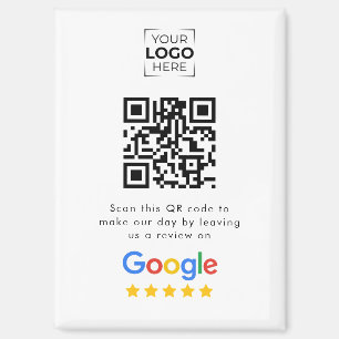 Google Review QR Code Geschäftskundenbewertung Magnet