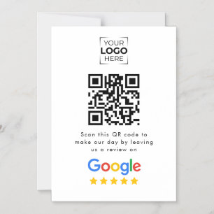Google Review QR Code Geschäftskundenbewertung Magneteinladung