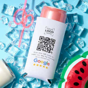 Google Review QR Code Geschäftskundenbewertung Selters Dosenkühler