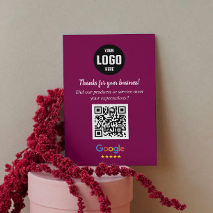 Google Review QR Code Karten   Vielen Dank an Ihr 