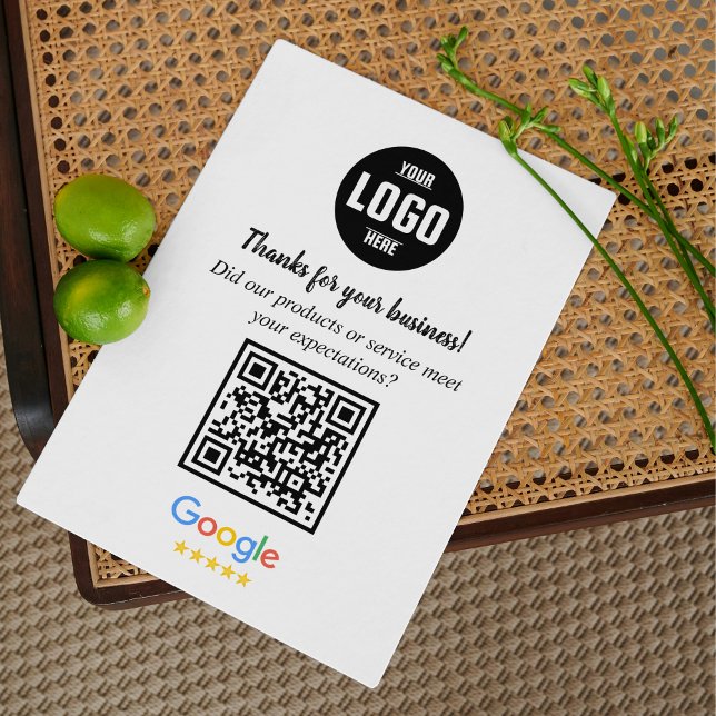 Google Review QR-Code-Karten | Vielen Dank an Ihr  Begleitkarte (Google Review QR Code Cards | Business Thank You Inserts)