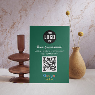 Google Review QR-Code-Karten Vielen Dank an Ihr Begleitkarte