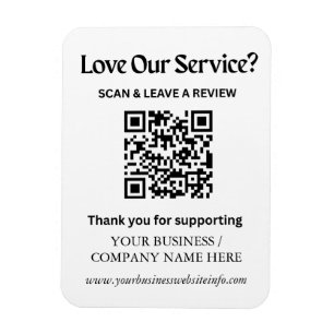 Google Review QR-Code-Magnet für kleine Unternehme Magnet