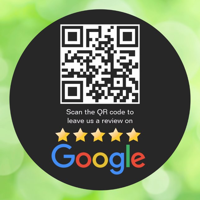 Google Review QR Code Scan Me Runder Aufkleber (Von Creator hochgeladen)