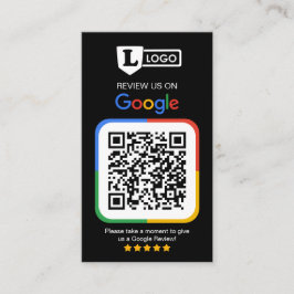 Google Review Request Card mit Logo Card Visitenkarte