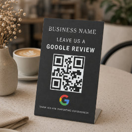 Google Review Tischdisplay Sockelschild