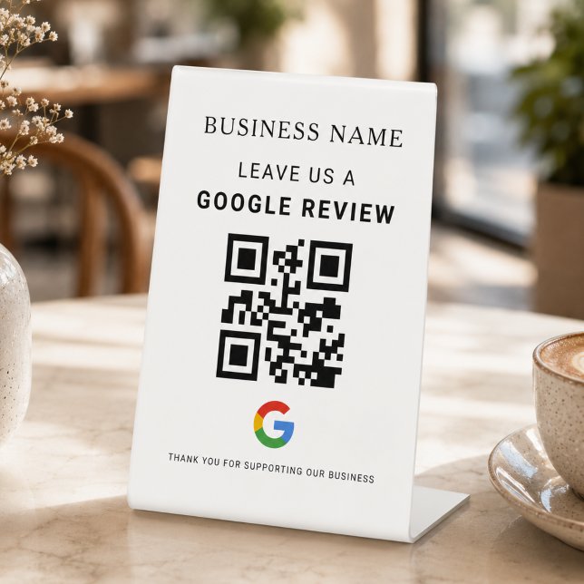 Google Review-Tischdisplay Sockelschild (Von Creator hochgeladen)