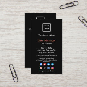 Google Review - Visitenkarte mit Social Media