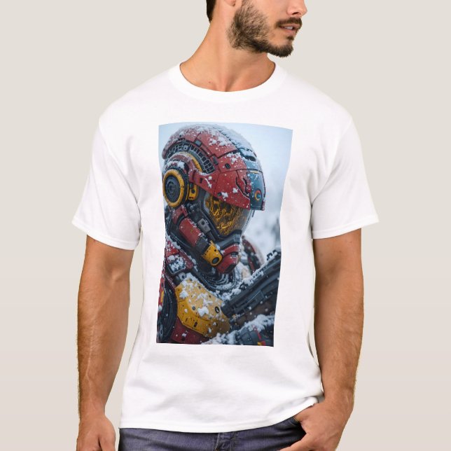 Google Roboter gepanzert Tshirt (Vorderseite)