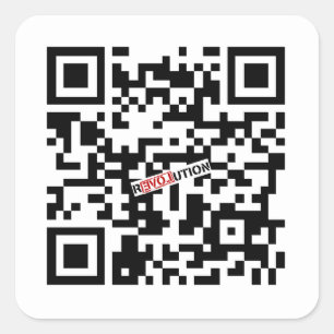 Google Ron Paul QR Quadratischer Aufkleber