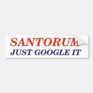 Google Santorum Autoaufkleber