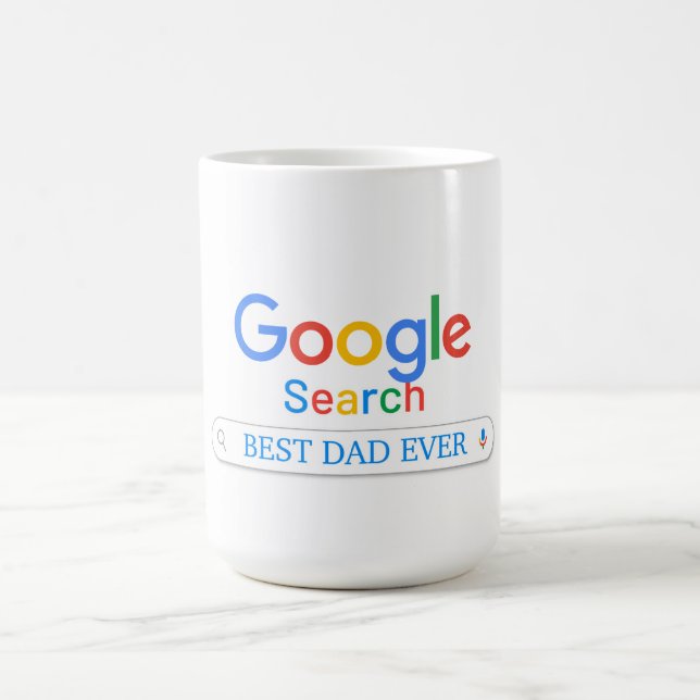 Google Search Motor Color Best Vater jemals Kaffeetasse (Mittel)