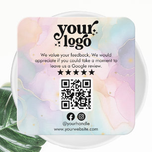 Google überprüft QR-Code Modernes Logo Business Re Begleitkarte