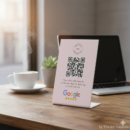 Google-Überprüfungsanforderung | QR Code Firmenlog Sockelschild