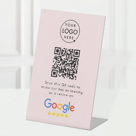 Google-Überprüfungsanforderung | QR Code Firmenlog Sockelschild