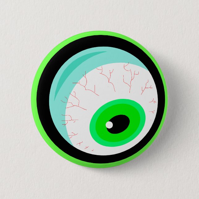 Googly Bug Eye Design Button (Vorderseite)