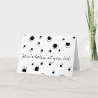 Googly Eyes Black and White Birthday