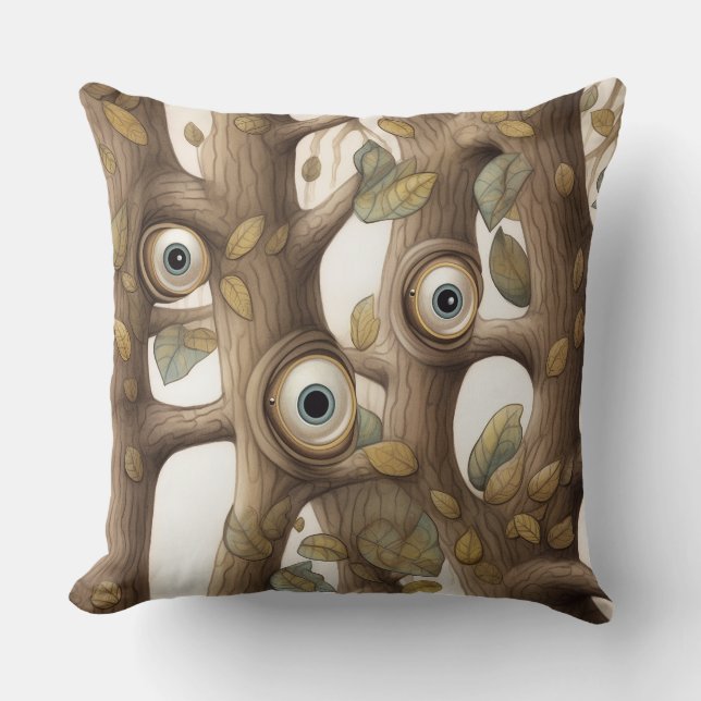 Googly Mit Augen Garden Botanical Kissen (Vorderseite)