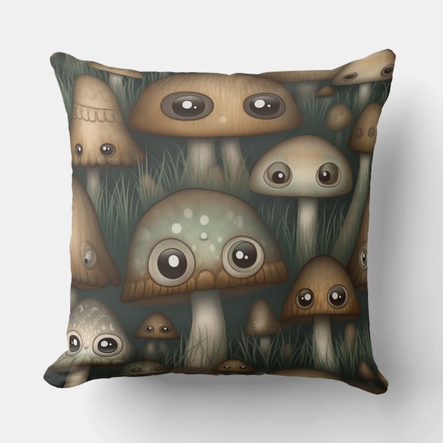 Googly Mit Augen Garden Botanical Kissen (Vorderseite)