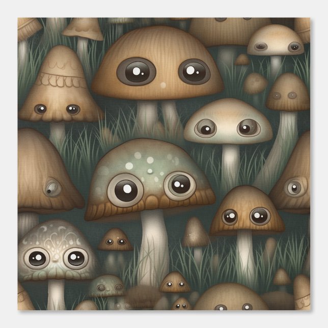 Googly Mit Augen Garden Botanical Tapete (Vorderseite)