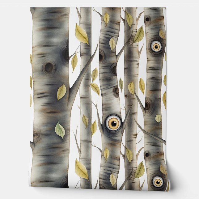 Googly Mit Augen Garden Botanical Tapete (Abrollen)