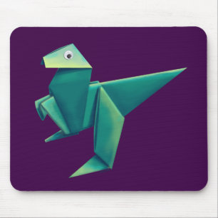 Googly-Mit Augen Origami Raptor Mousepad