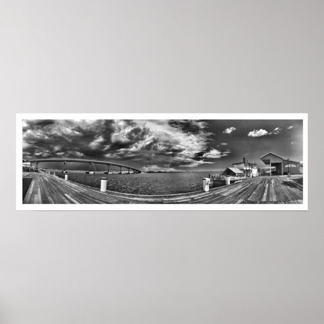 Goolwa Storm Panorama Print Poster (Vorne)
