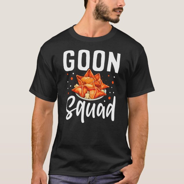 Goon Squad Funny Crab Rangoon Chinese Food T-Shirt (Vorderseite)