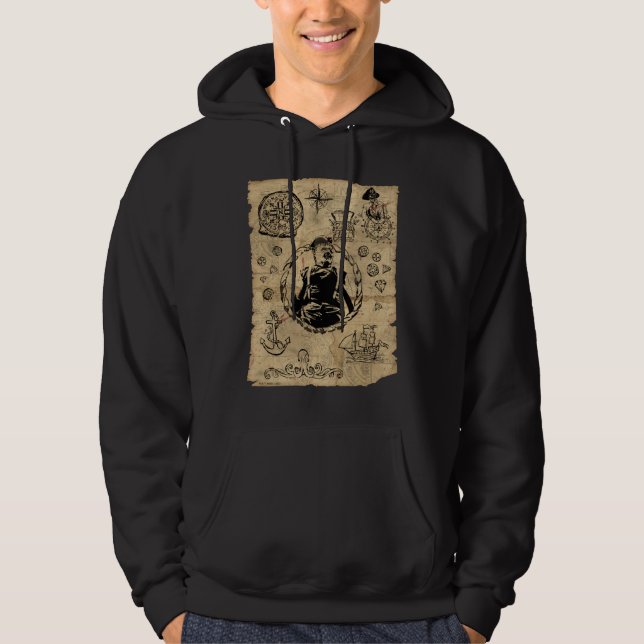 Goonies Sloth Treasmap Hoodie (Vorderseite)