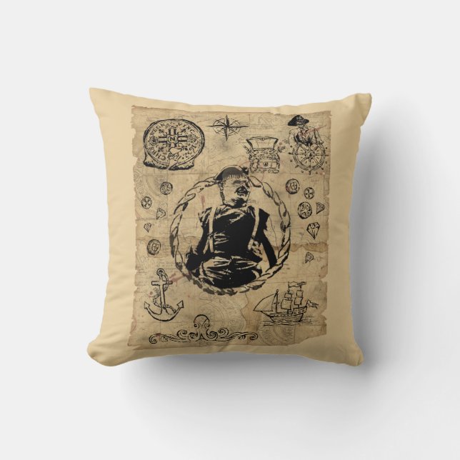 Goonies Sloth Treasmap Kissen (Vorderseite)